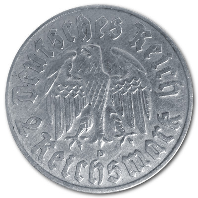 Deutschland 2 Reichsmark RM 1933 5,00g Silber Martin Luther D Rückseite