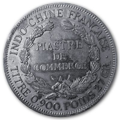 Frankreich Piastre de commerce 1908 24,30g Silber