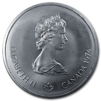 Kanada 10 Dollar Olympiade Montreal 1974 44,96g Silber Zeus Rückseite
