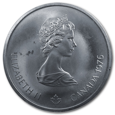 Kanada 10 Dollar Olympiade Montreal 1976 44,96g Silber Olympisches Stadion Rückseite