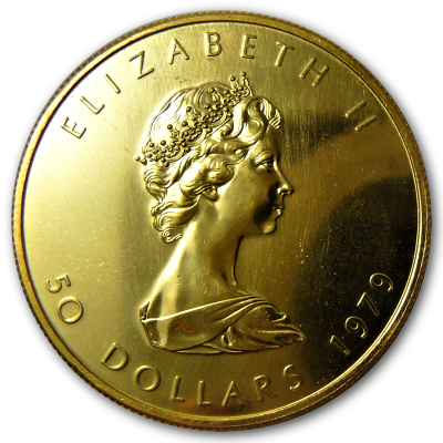 Kanada Gold Maple Leaf 1979 1 Oz Gold Rückseite Kanada Gold Maple Leaf 1979 1 Oz Gold Rückseite