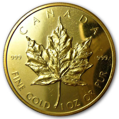 Kanada Gold Maple Leaf 1979 1 Oz Gold Vorderseite Kanada Gold Maple Leaf 1979 1 Oz Gold Vorderseite