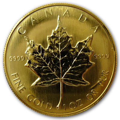 Kanada Gold Maple Leaf 1986 1 Oz Gold Vorderseite Kanada Gold Maple Leaf 1986 1 Oz Gold Vorderseite