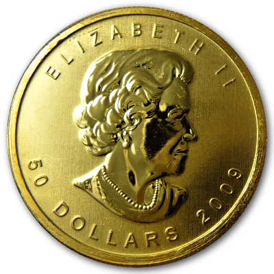 Kanada Gold Maple Leaf 2009 1 Oz Gold Rückseite Kanada Gold Maple Leaf 2009 1 Oz Gold Rückseite