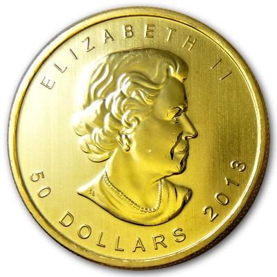 Kanada Gold Maple Leaf 2013 1 Oz Gold Rückseite Kanada Gold Maple Leaf 2013 1 Oz Gold Rückseite
