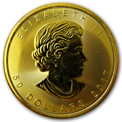 Kanada Gold Maple Leaf 2017 1 Oz Gold Rückseite Kanada Gold Maple Leaf 2017 1 Oz Gold Rückseite