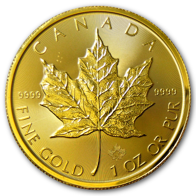 Kanada Gold Maple Leaf 2018 1 Oz Gold Vorderseite