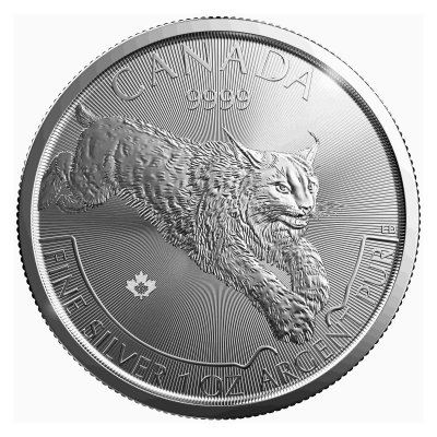 Kanada 1 Oz Predator 2017 1 Oz Silber Luchs Vorderseite