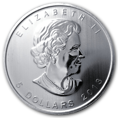Kanada Wildlife 1 Oz Silber 2013 1 Oz Silber Bison Rückseite