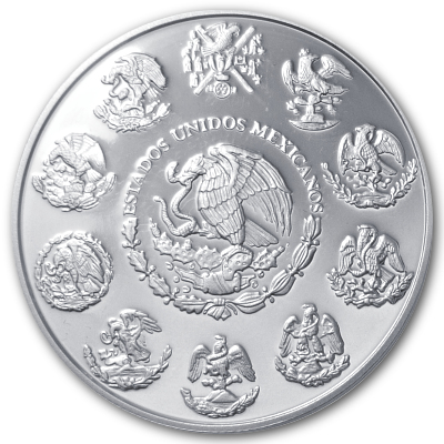 Mexiko Libertad Silbermünzen 2016 1 Oz Silber Rückseite Polierte Platte