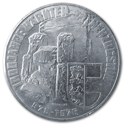 Österreich 100 Schilling 1976 15,36g Silber 1000 Jahre Kärnten Vorderseite