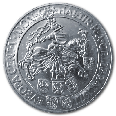 Österreich 100 Schilling 1977 15,36g Silber Münzstätte Hall Vorderseite