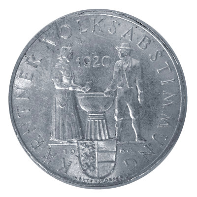 Österreich 25 Schilling 1960 10,40g Silber Kärtner Volksabstimmung Vorderseite