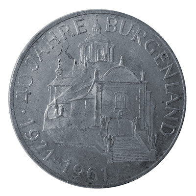 Österreich 25 Schilling 1961 10,40g Silber 40 Jahre Burgenland Vorderseite
