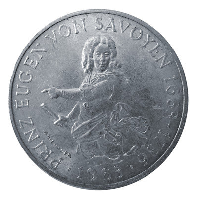 Österreich 25 Schilling 1963 10,40g Silber Prinz Eugen von Savoyen Vorderseite