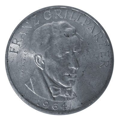 Österreich 25 Schilling 1964 10,40g Silber Franz Grillparzer Vorderseite
