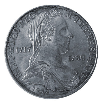 Österreich 25 Schilling 1967 10,40g Silber Maria Theresia Vorderseite