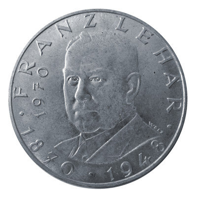 Österreich 25 Schilling 1970 10,40g Silber Franz Lehar Vorderseite