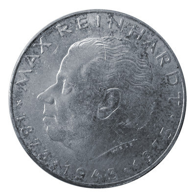 Österreich 25 Schilling 1973 10,40g Silber Max Reinhardt Vorderseite