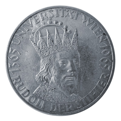 Österreich 50 Schilling 1965 18,00g Silber Universität Wien Vorderseite
