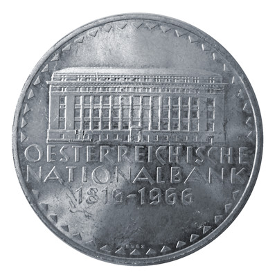 Österreich 50 Schilling 1966 18,00g Silber Österreichische Nationalbank Vorderseite