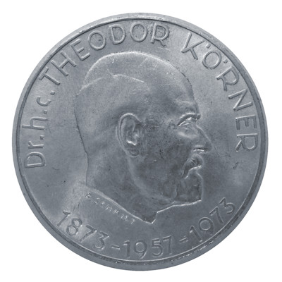 Österreich 50 Schilling 1973 18,00g Silber Bundespräsident Theodor Körner Vorderseite