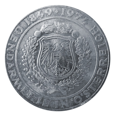 Österreich 50 Schilling 1974 12,80g Silber 125 Jahre Gendarmerie Vorderseite