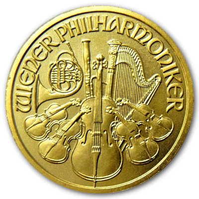 Österreich Gold Wiener Philharmoniker 2003 1/10 Oz Gold