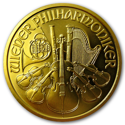 Österreich Gold Wiener Philharmoniker 2001 1/2 Oz Gold