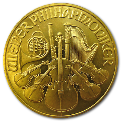 Österreich Gold Wiener Philharmoniker 1996 1/4 Oz Gold Vorderseite