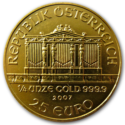 Österreich Gold Wiener Philharmoniker 2007 1/4 Oz Gold