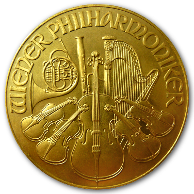 Österreich Gold Wiener Philharmoniker 1989 1 Oz Gold