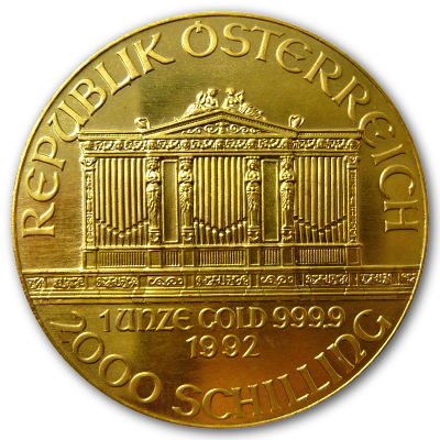 Österreich Gold Wiener Philharmoniker 1992 1 Oz Gold
