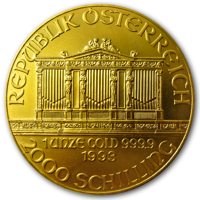 Österreich Gold Wiener Philharmoniker 1993 1 Oz Gold