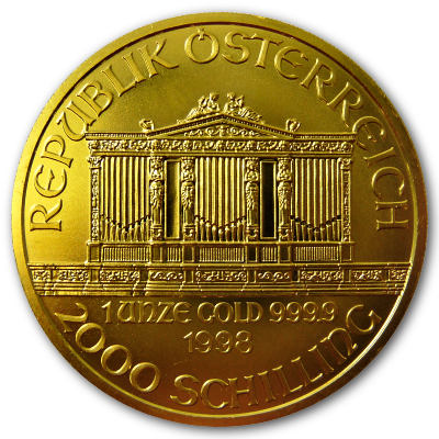 Österreich Gold Wiener Philharmoniker 1998 1 Oz Gold