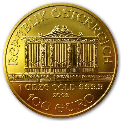 Österreich Gold Wiener Philharmoniker 2002 1 Oz Gold