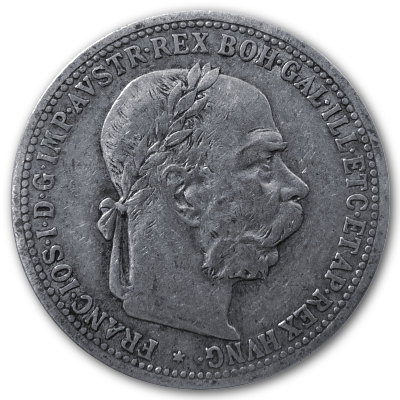 Österreich 1 Kronen 1899 4,18g Silber Vorderseite