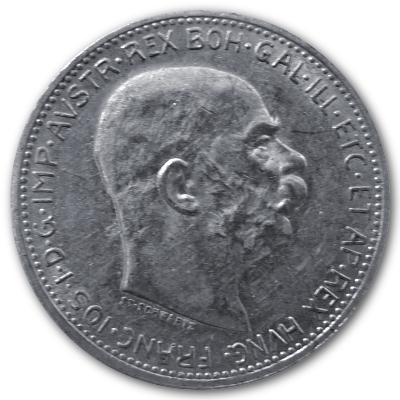 Österreich 1 Kronen 1914 4,18g Silber Vorderseite