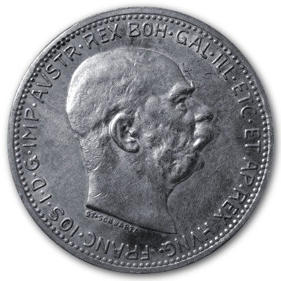 Österreich 1 Kronen 1916 4,18g Silber Vorderseite