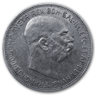 Österreich 2 Kronen 1912 8,35g Silber Vorderseite