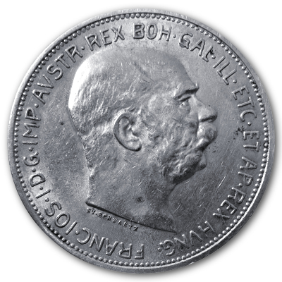 Österreich 2 Kronen 1913 8,35g Silber Vorderseite