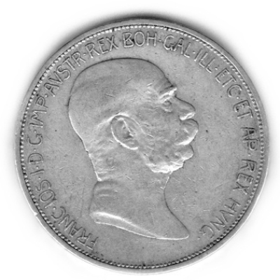 Österreich 5 Kronen 1908 21,60g Silber Vorderseite