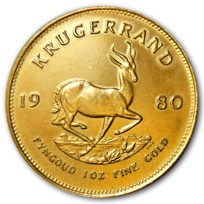 Südafrika Gold Krügerrand 1980 1 Oz Gold