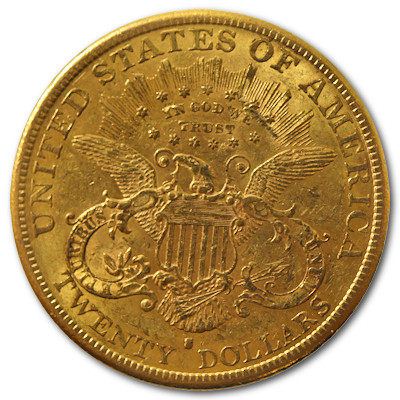 USA Liberty Head Gold Eagle 1889 30,09g Gold S Rückseite