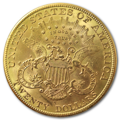 USA Liberty Head Gold Eagle 1904 30,09g Gold S Rückseite