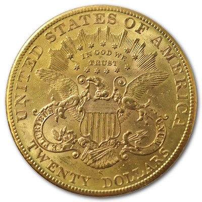 USA Liberty Head Gold Eagle 1906 30,09g Gold S Rückseite